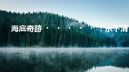 海底奇跡！水下清洗機器人：探索深海秘境，守護海洋生態(tài)！